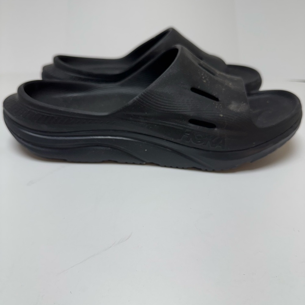 Hoka All-Black Comfort Slides